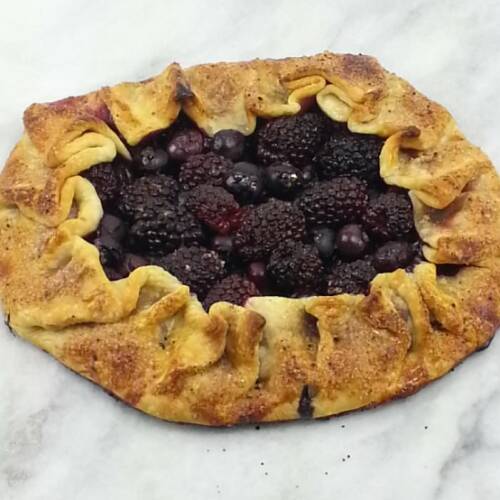 Black and Blueberry Galette