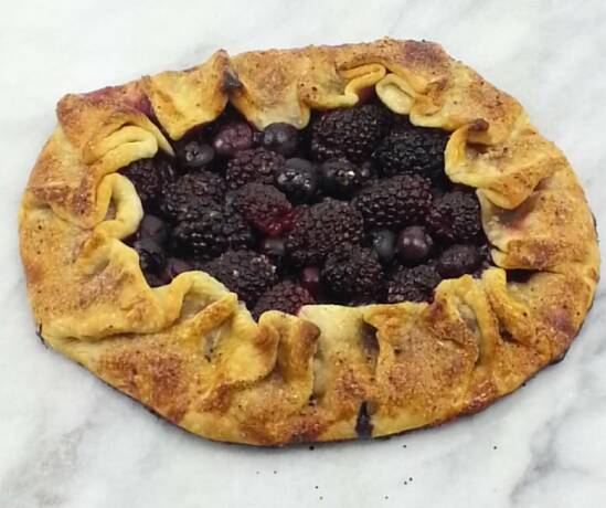 Black and Blueberry Galette