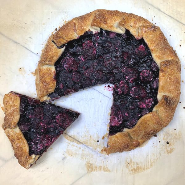 Black and Blueberry Galette
