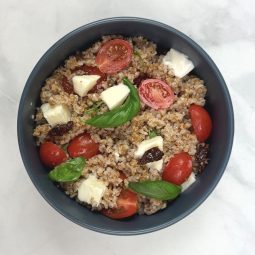 Bulgur Wheat Caprese Salad
