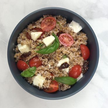 Bulgur Wheat Caprese Salad