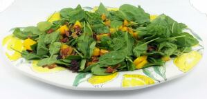 Picture of Grilled Mango Spinach Salad with Cranberries