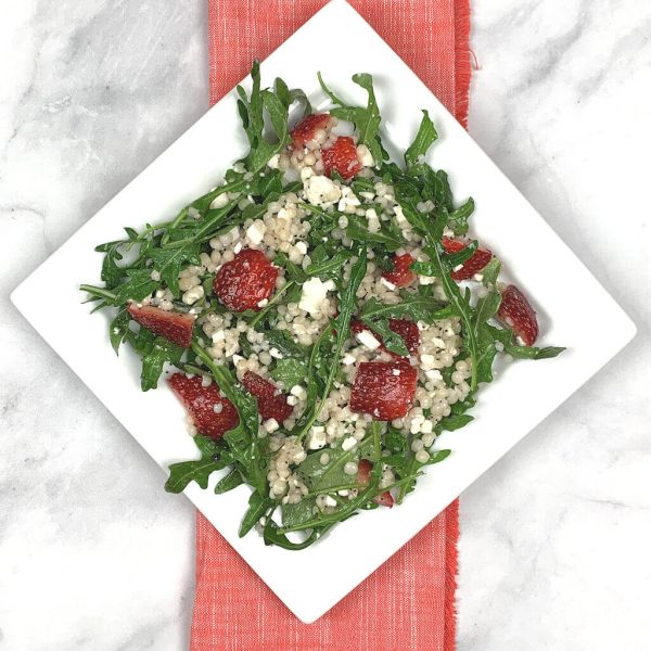 Couscous Arugula Strawberry Salad