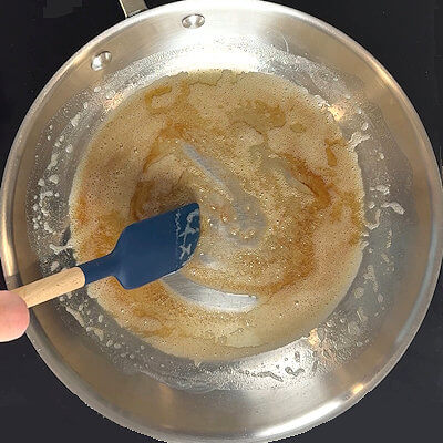 Step 2 - Brown the butter. There is absolutely nothing to brown butter; everybody and can make it, all you need is a little attention.
