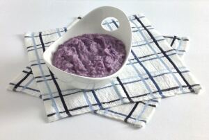 Purple Cauliflower Mash with Gruyere