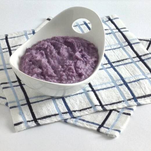 Purple Cauliflower Mash with Gruyere
