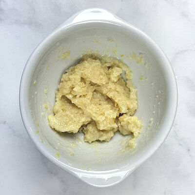 Step 2 - Make almond paste or buy it and combine it with the lemon juice and lemon zest.