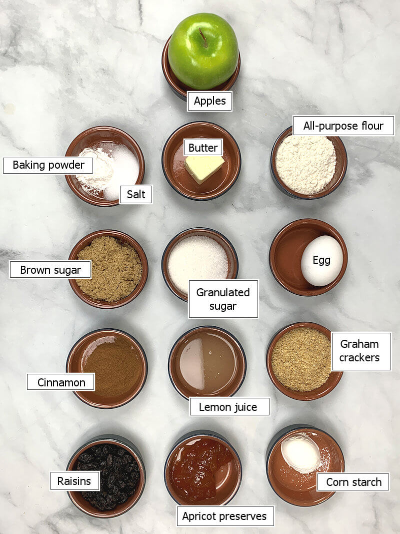 Key ingredients to make Dutch apple pie