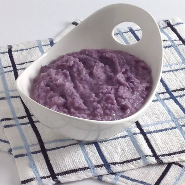 Purple Cauliflower Mash with Gruyere