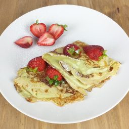 Crepes Filled with Creamy Avocado