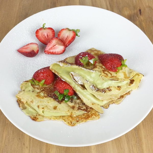 Crepes Filled with Creamy Avocado