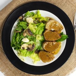 Pork Tenderloin Medallion with Mustard Sauce