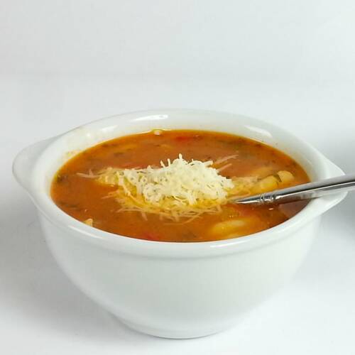 Tomato Chicken Pasta Soup