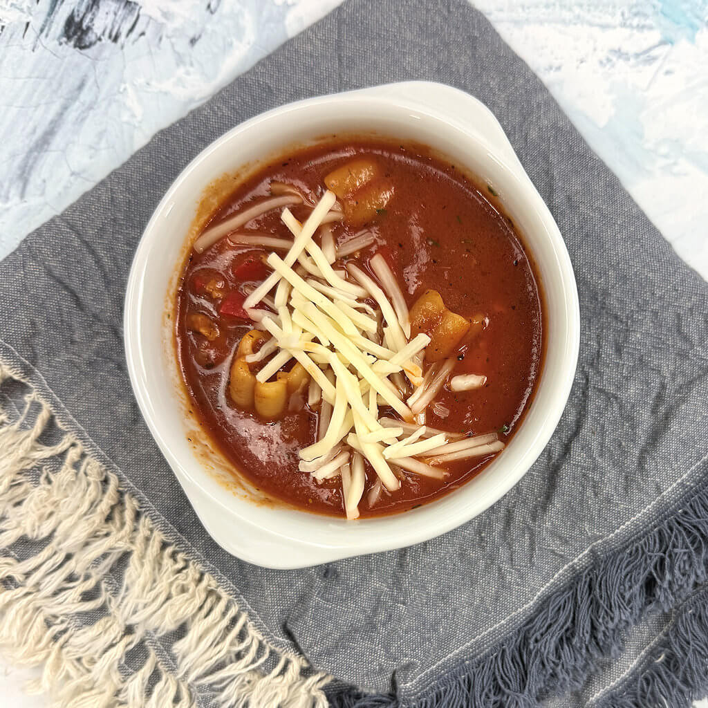 Tomato Chicken Pasta Soup