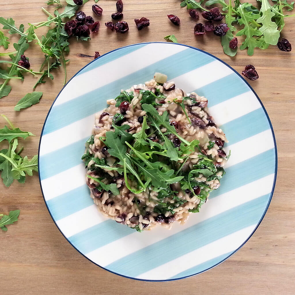 Coconut Risotto with Cranberries