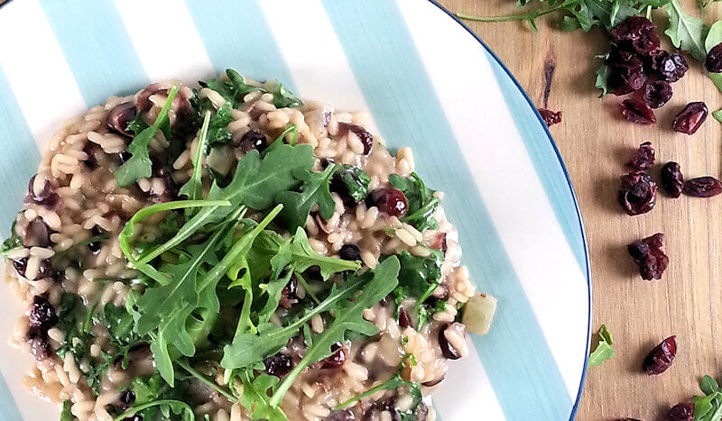 Zoom in on Coconut risotto with cranberries