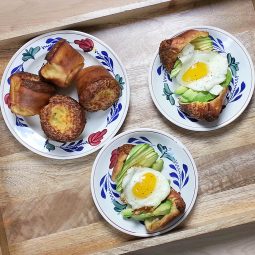 Cheddar Popover Sandwich with Avocado & Fried Egg
