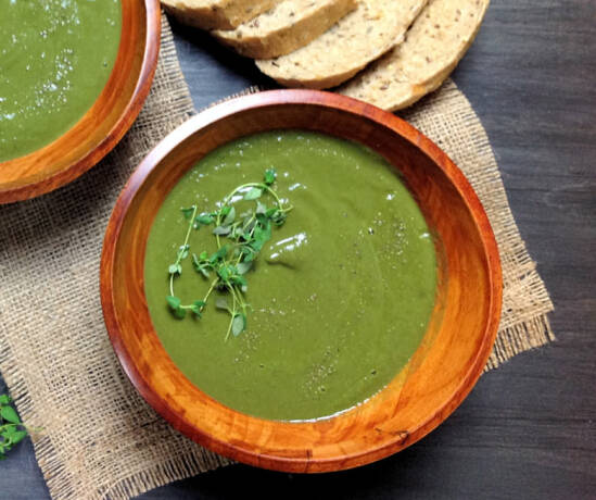 Greens and Cauliflower Soup
