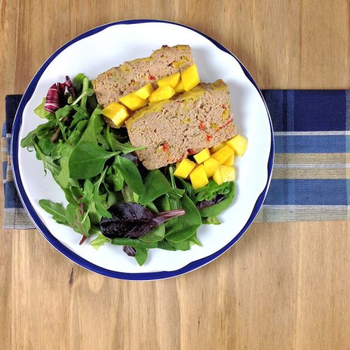 Turkey Vegetable Meatloaf with Mango Glaze