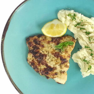 Catfish with Parmesan and Herbs Crust