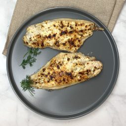 Catfish with Parmesan and Herbs Crust