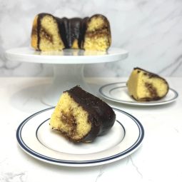 Coffee Cake with Chocolate Glaze