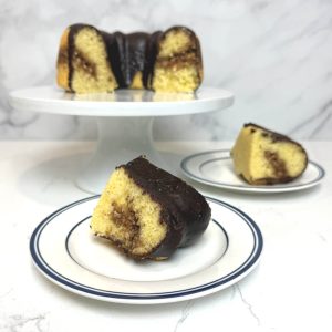 Coffee Cake with Chocolate Glaze