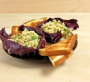 Radicchio Shells with Tuna Fish Salad