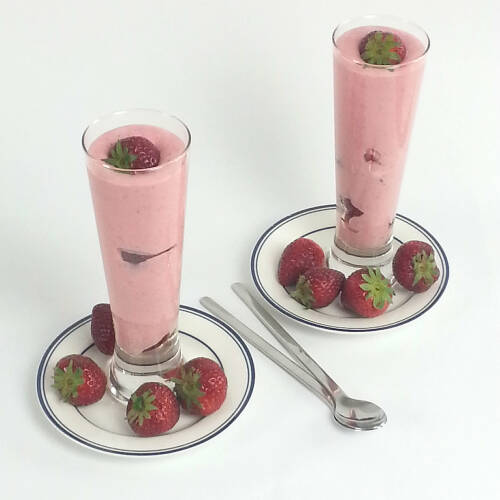 Strawberry Mousse for Two