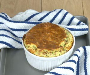 Comte Cheese Souffle with Prosciutto