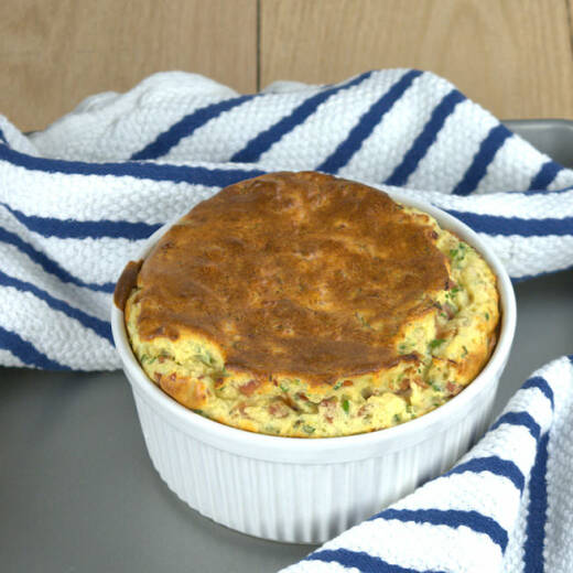 Comte Cheese Souffle with Prosciutto