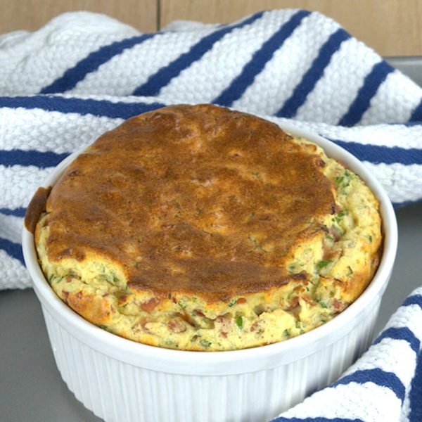 Comte Cheese Souffle with Prosciutto