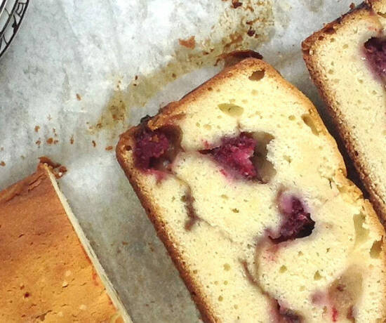 Raspberry Swirls Cream Cheese Cake