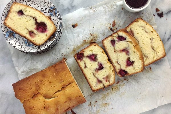 Raspberry Swirl Cream Cheese Cake