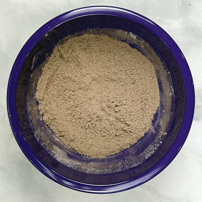 Step 1 - Sift together all-purpose flour, cornstarch, cocoa powder and salt. 