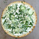 Green Garden Pizza with Ricotta and Tofu