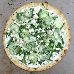 Green Garden Pizza with Ricotta & Tofu