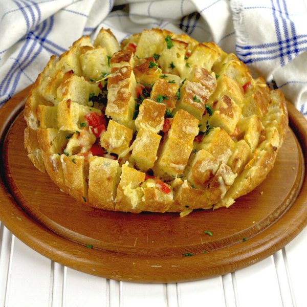 Tomato Cheese Pull Apart Bread