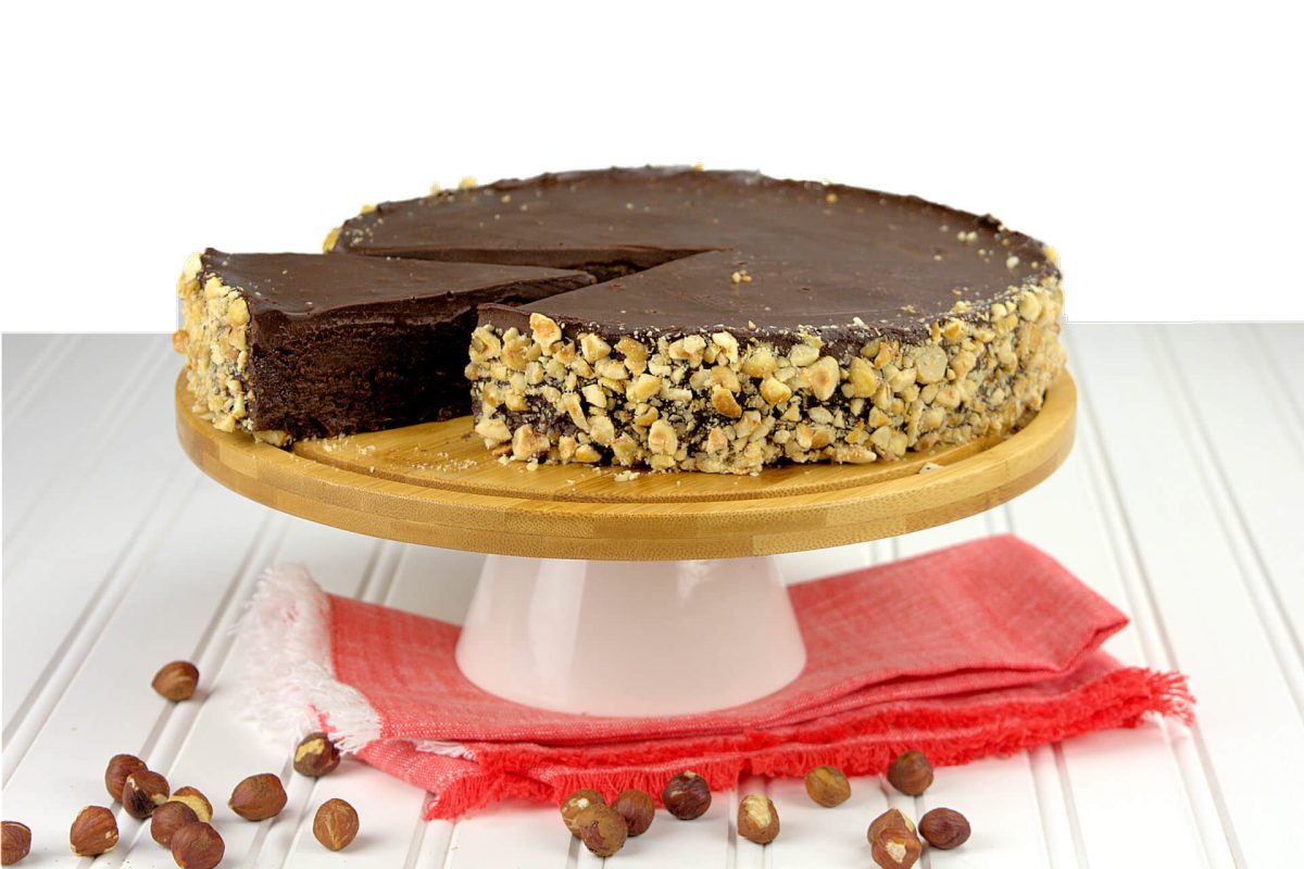Flourless Double Chocolate Cake with Hazelnuts