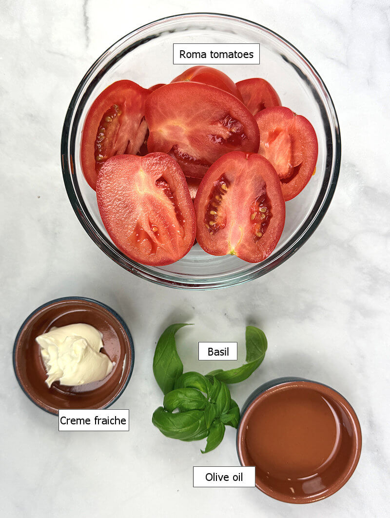 Key ingredients to make Fresh Summer Tomato Soup