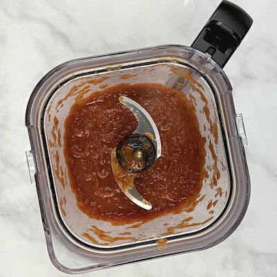 Step 3 - Transfer all the tomatoes to a food processor and pulse until you have a relative smooth texture.