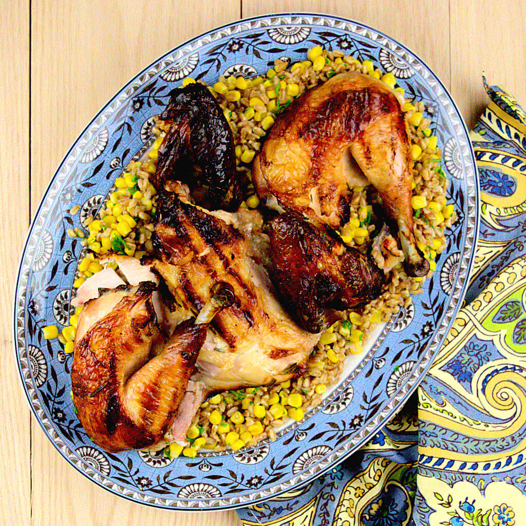Grilled Butterflied Chicken with Rosemary