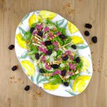 Salad with Halloumi & Blackberry Dressing