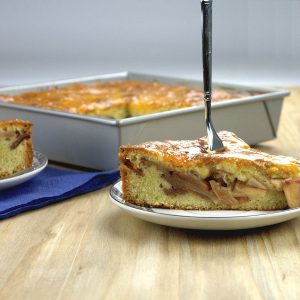Two Layer Apple Banana Cake