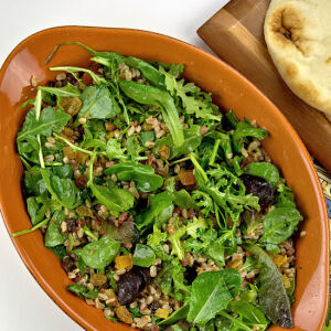 Fall Salad with Fruit, Grains and Greens