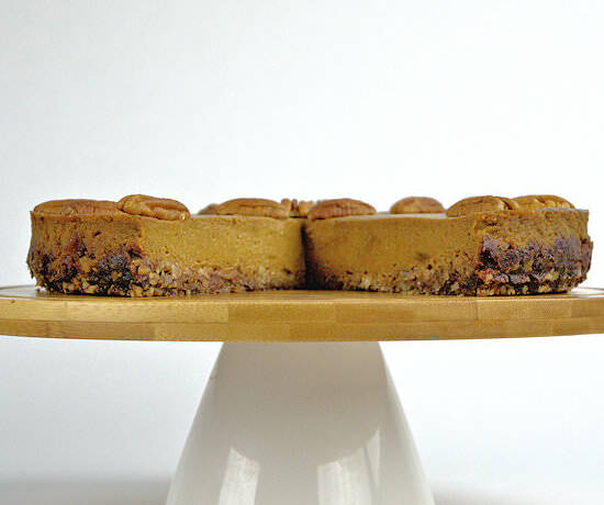 Pumpkin Pie on Date-Pecan Crust