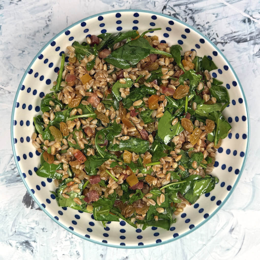 Salad with Fruit, Grains and Greens