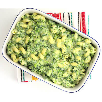 Step 5 - Transfer to a dish, sprinkle with extra cheese and cook for about 20 minutes in the oven (400 degrees F.)