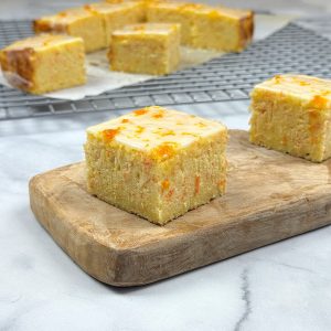 Semolina Carrot Cake with Orange Glaze