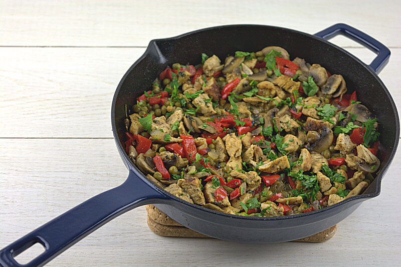 One Pan Chicken and Vegetable Skillet